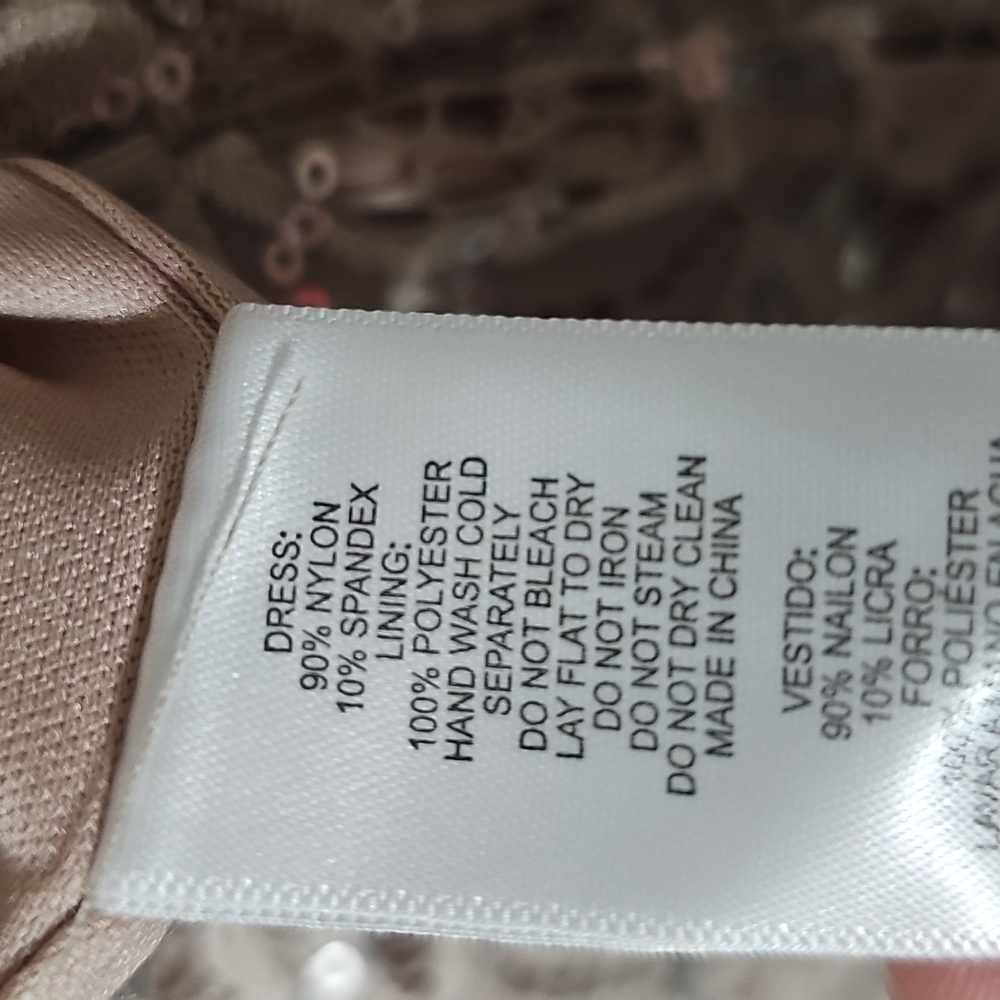 Alex Evenings Taupe Sequin Lace Maxi Dress - Picture 7 of 7